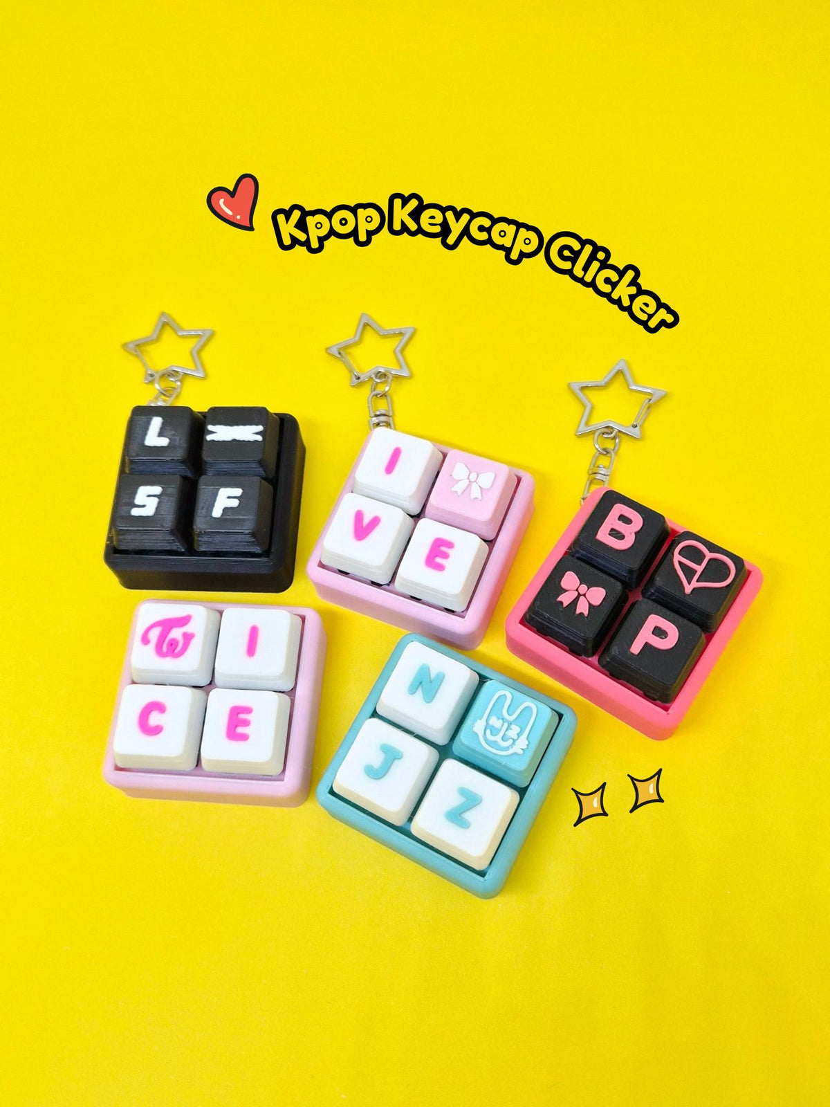 Key Cap Clickers Kpop Keycap Clicker - Girl Groups – Masa Crafts Studio