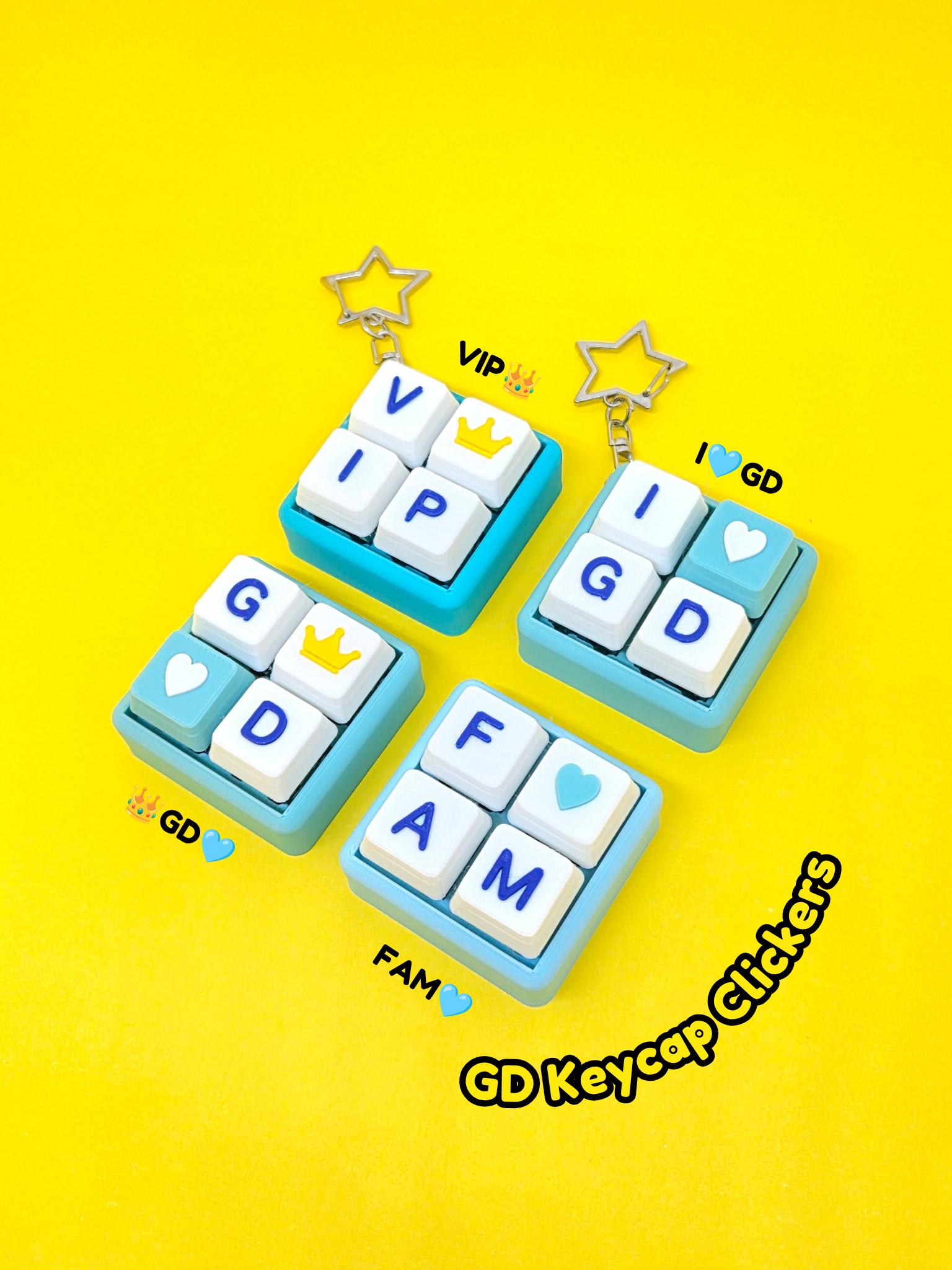 GD Keycap Clicker | Trinket | Fidget Clicky | Keychain | - Masa Crafts Studio