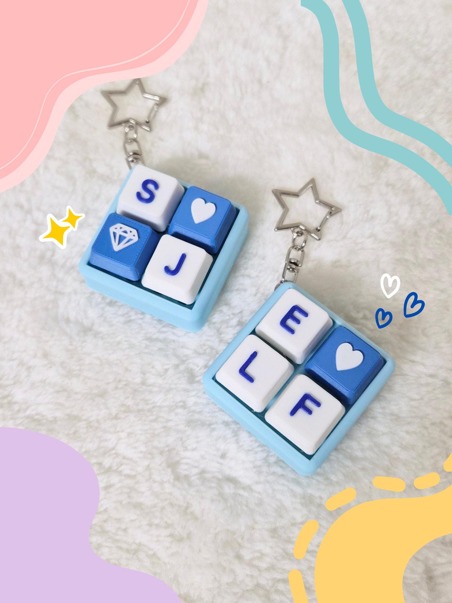 SJ Keycap Clicker | Trinket | Fidget Clicky | Keychain | - Masa Crafts Studio
