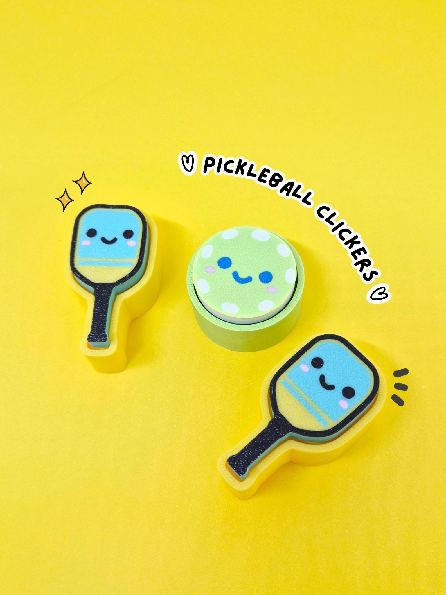 Pickleball Clicker | Trinket | Fidget Clicky | Keychain - Masa Crafts Studio
