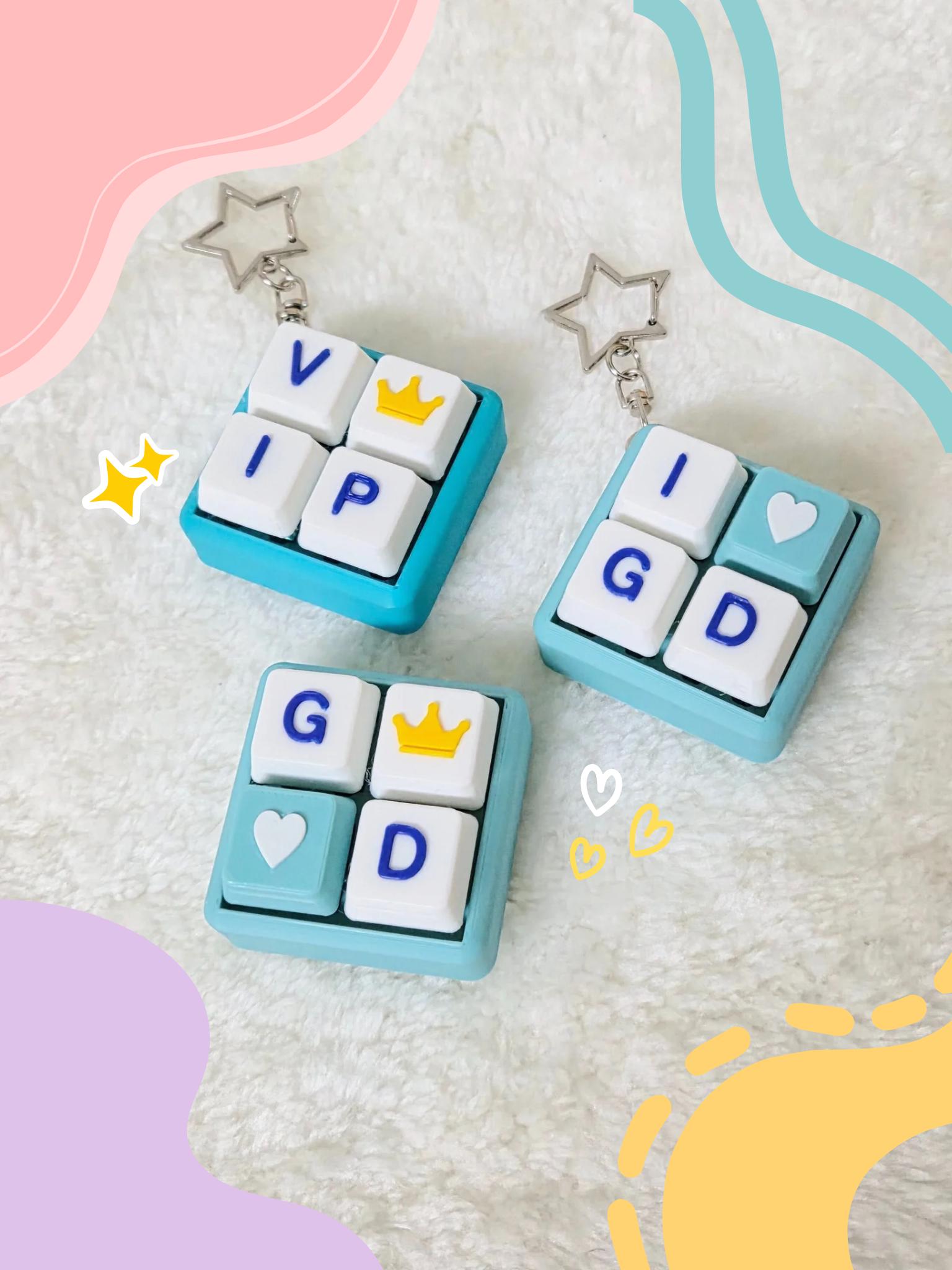 GD Keycap Clicker | Trinket | Fidget Clicky | Keychain | - Masa Crafts Studio