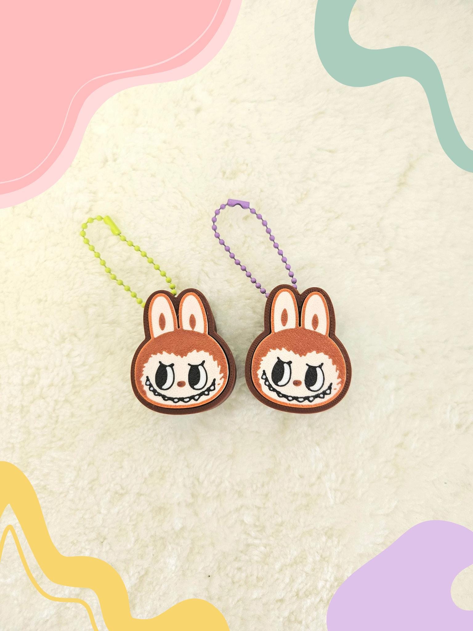 Labubu Clicker | Trinket | Fidget Clicky | Keychain - Masa Crafts Studio