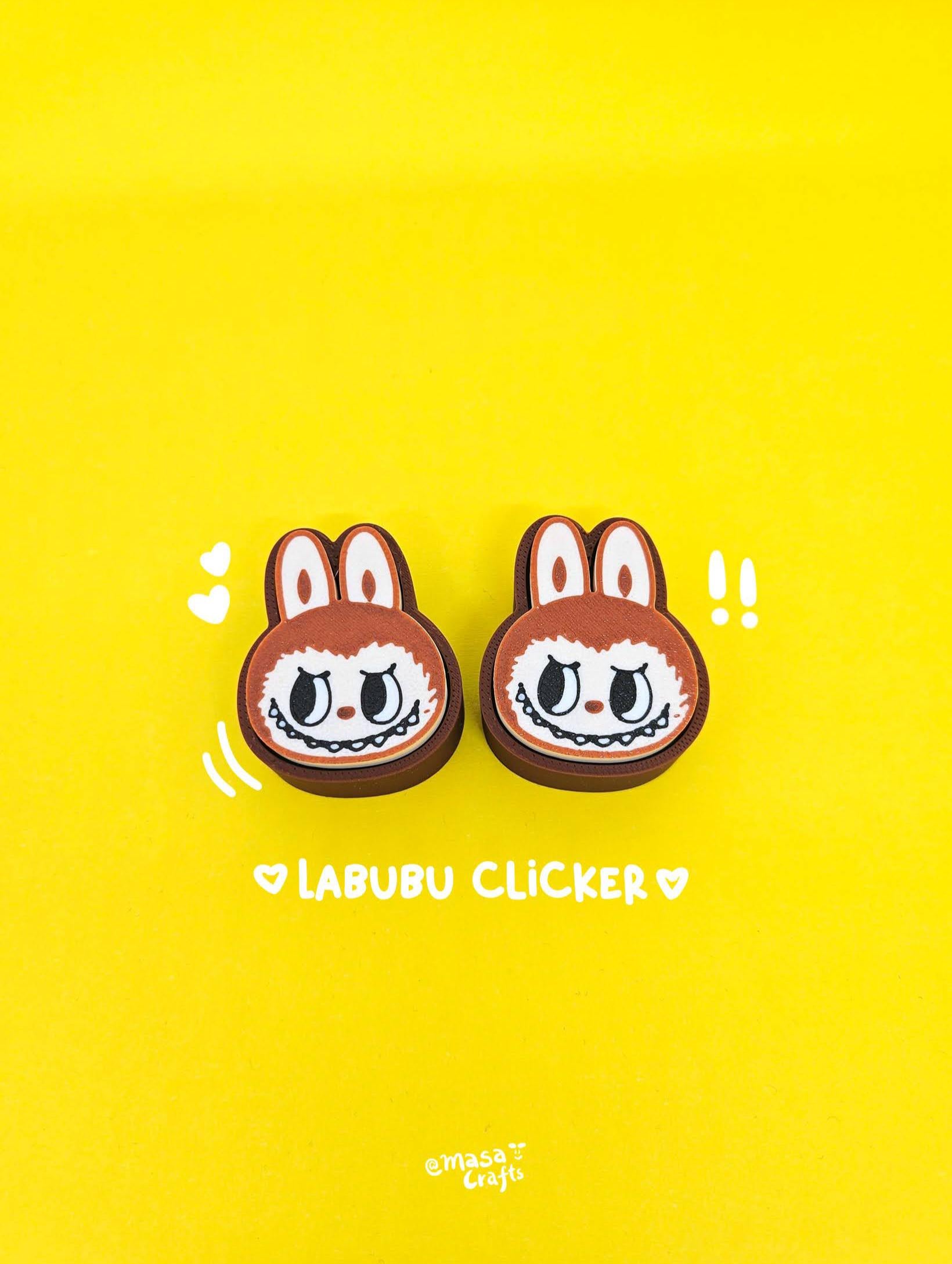 Labubu Clicker | Trinket | Fidget Clicky | Keychain - Masa Crafts Studio