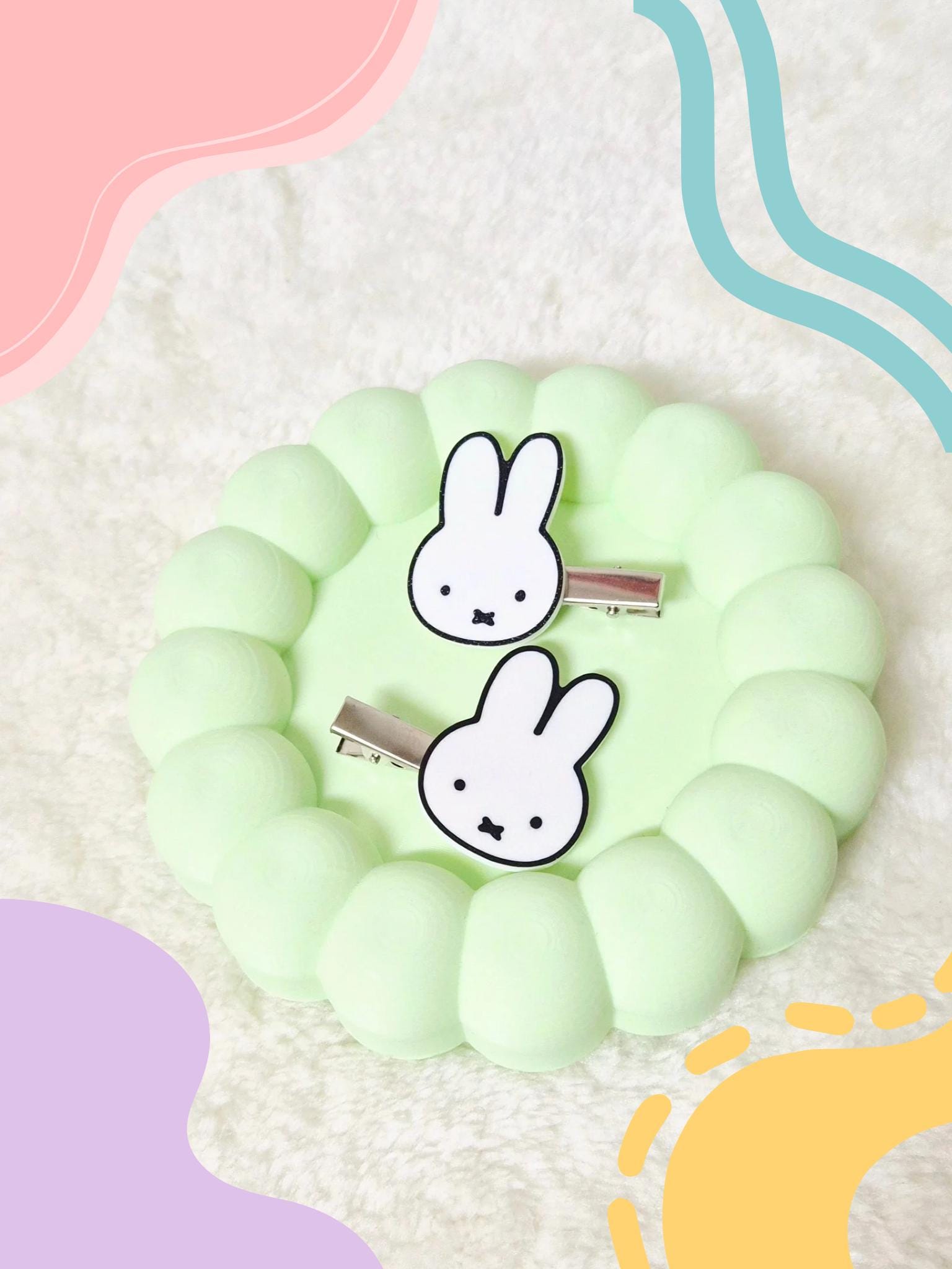 Miffy Hair Clip | Hair Accessories - Masa Crafts Studio