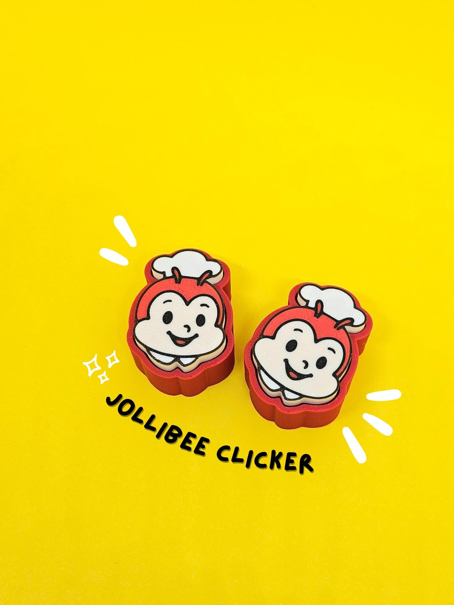Jollibee Clicker | Trinket | Fidget Clicky | Keychain - Masa Crafts Studio