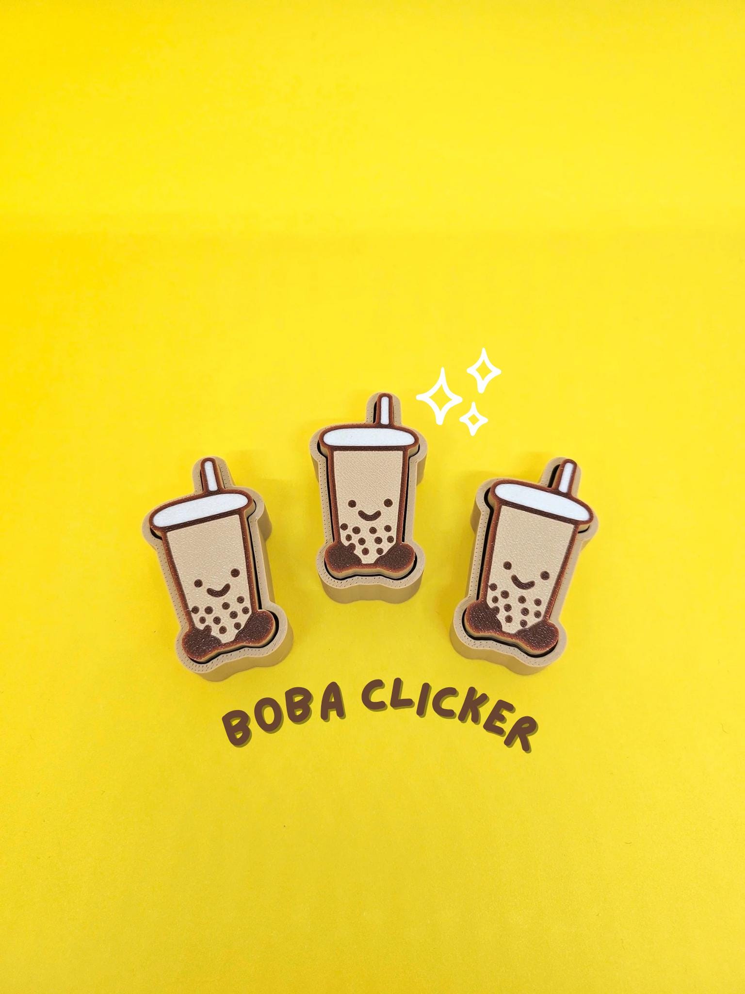 Boba Clicker | Trinket | Fidget Clicky | Keychain - Masa Crafts Studio