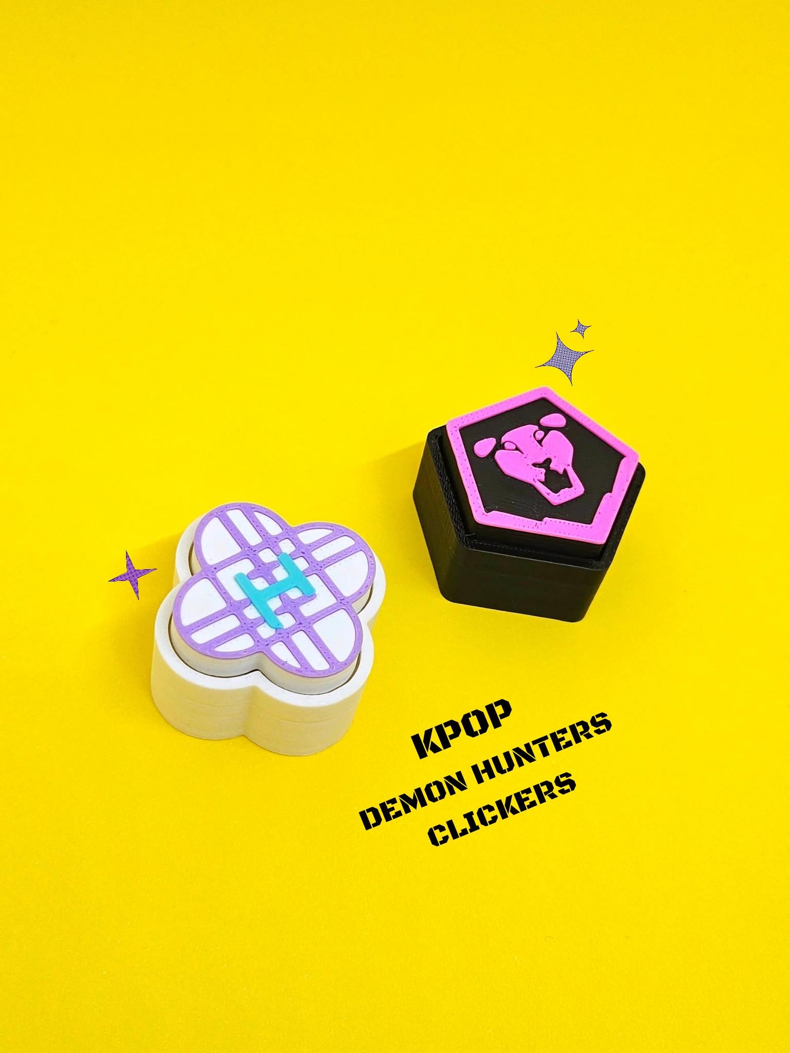 Kpop Demon Hunters Clickers | Trinket | Fidget Clicky | Keychain - Masa Crafts Studio