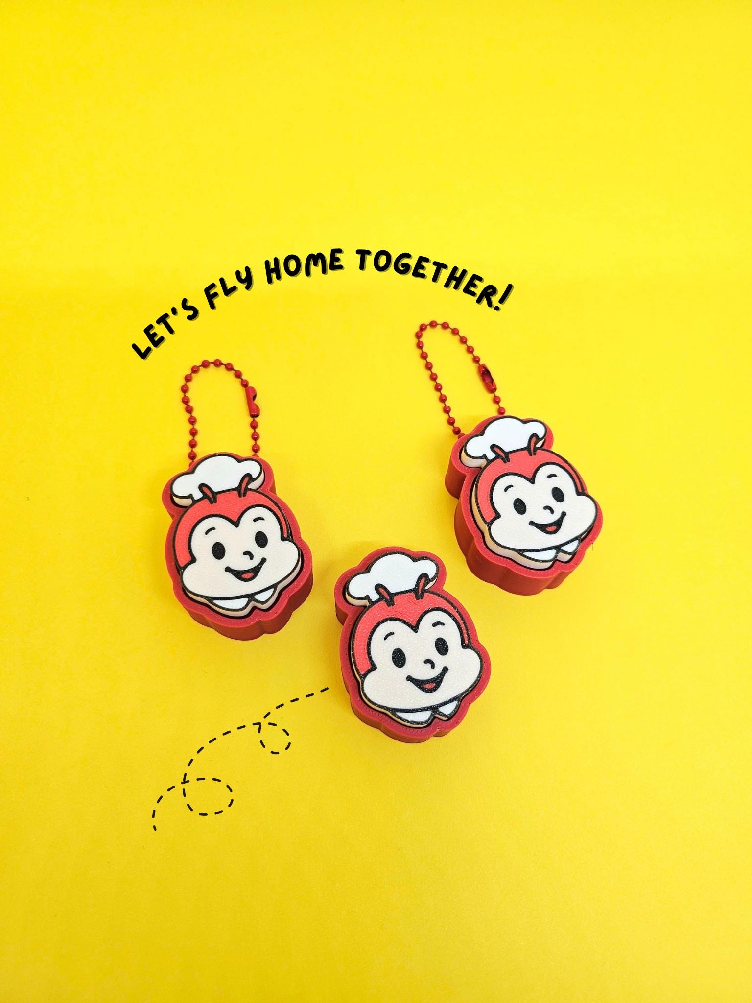 Jollibee Clicker | Trinket | Fidget Clicky | Keychain - Masa Crafts Studio
