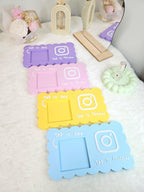 NFC Square Reader Holder | Custom Social Media Tap to Follow - Masa Crafts Studio