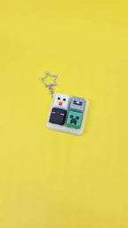 Minecraft Keycap Clicker Keychain