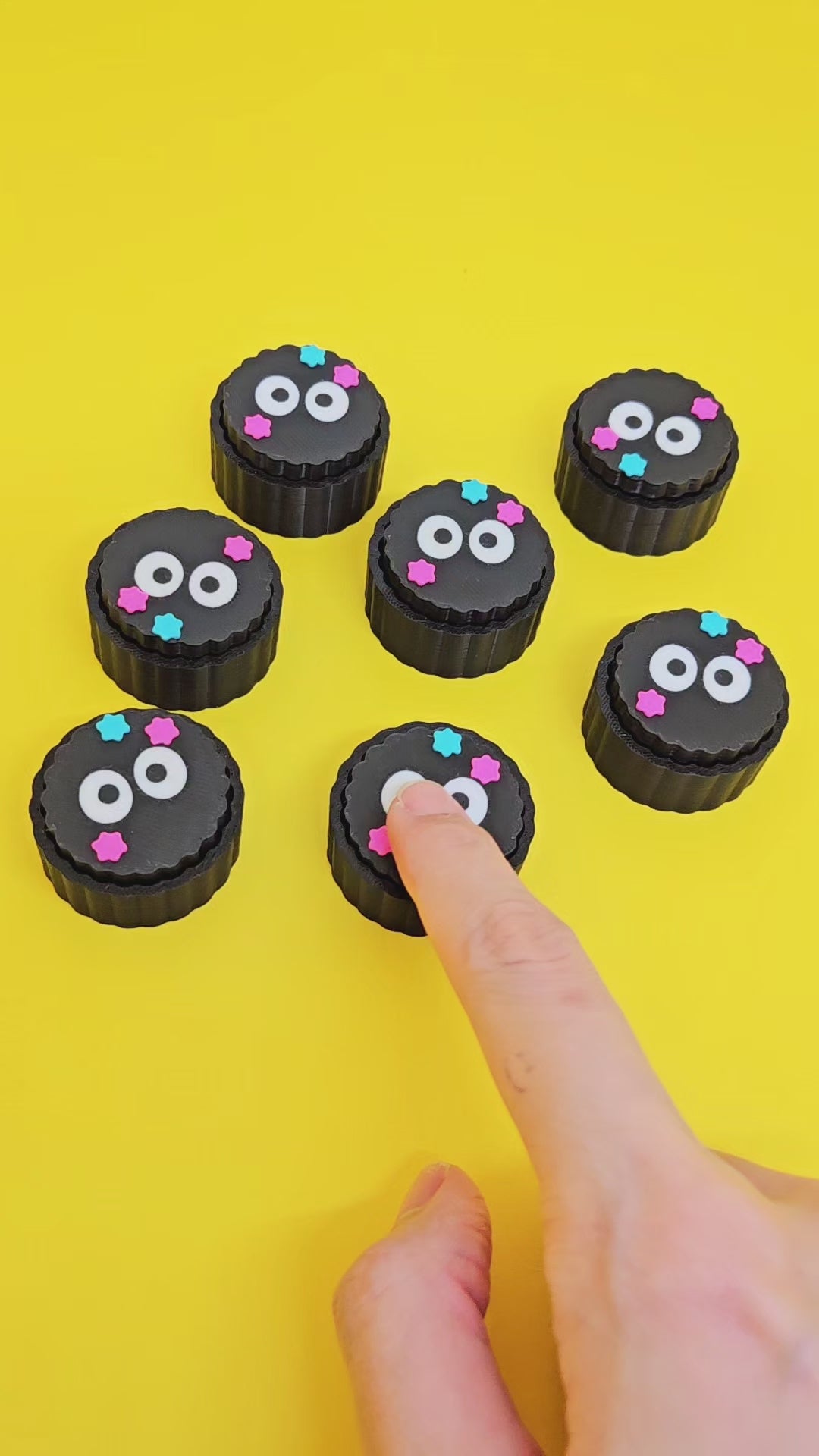 Soot Sprite Clicker Keychain