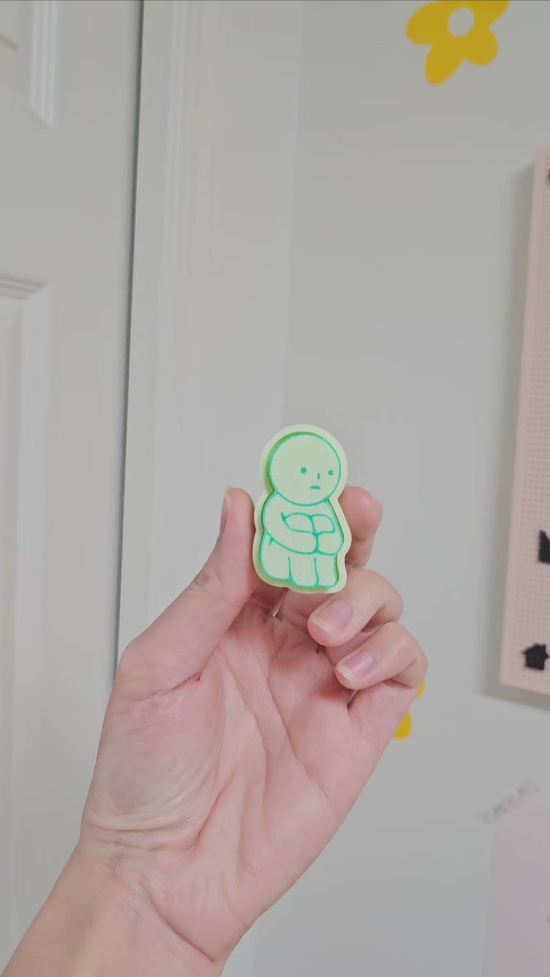 Smiski Clicker Keychain