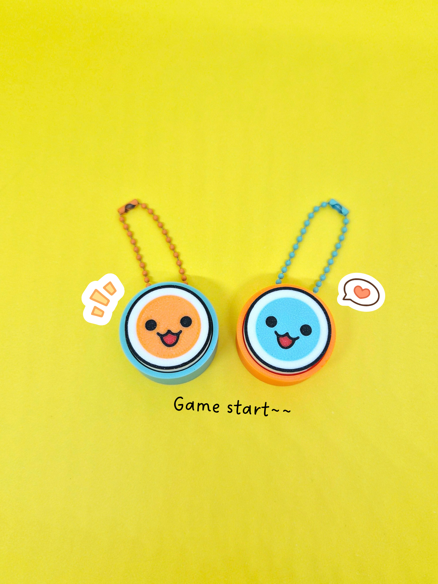 Taiko Clicker Keychain - Masa Crafts Studio