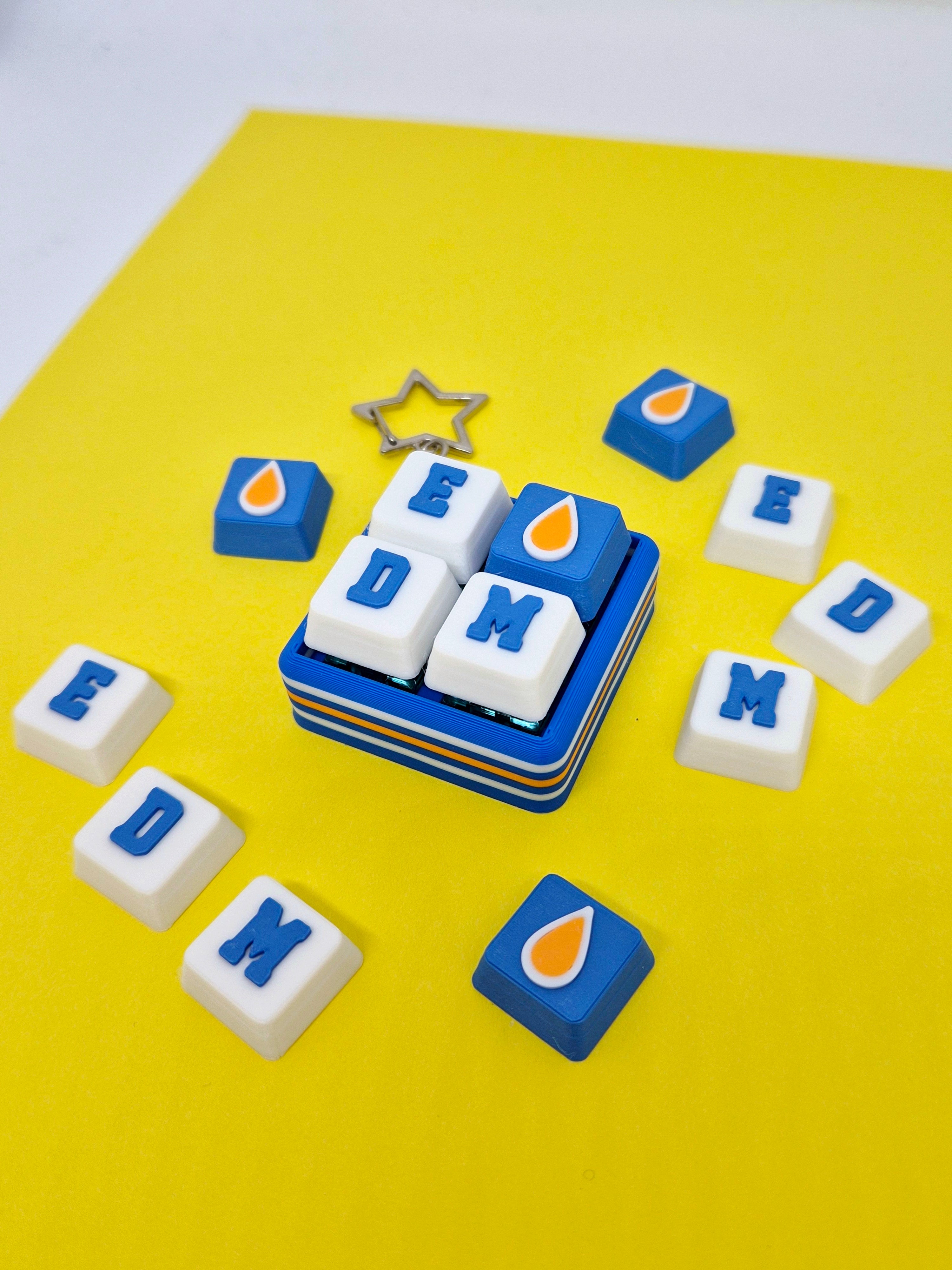 EDM Keycap Clicker Keychain - Masa Crafts Studio