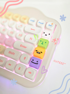 Masa Crafts Studio Smiski keycap clicker keychain, a small fidget clicker with a cute Smiski character design.