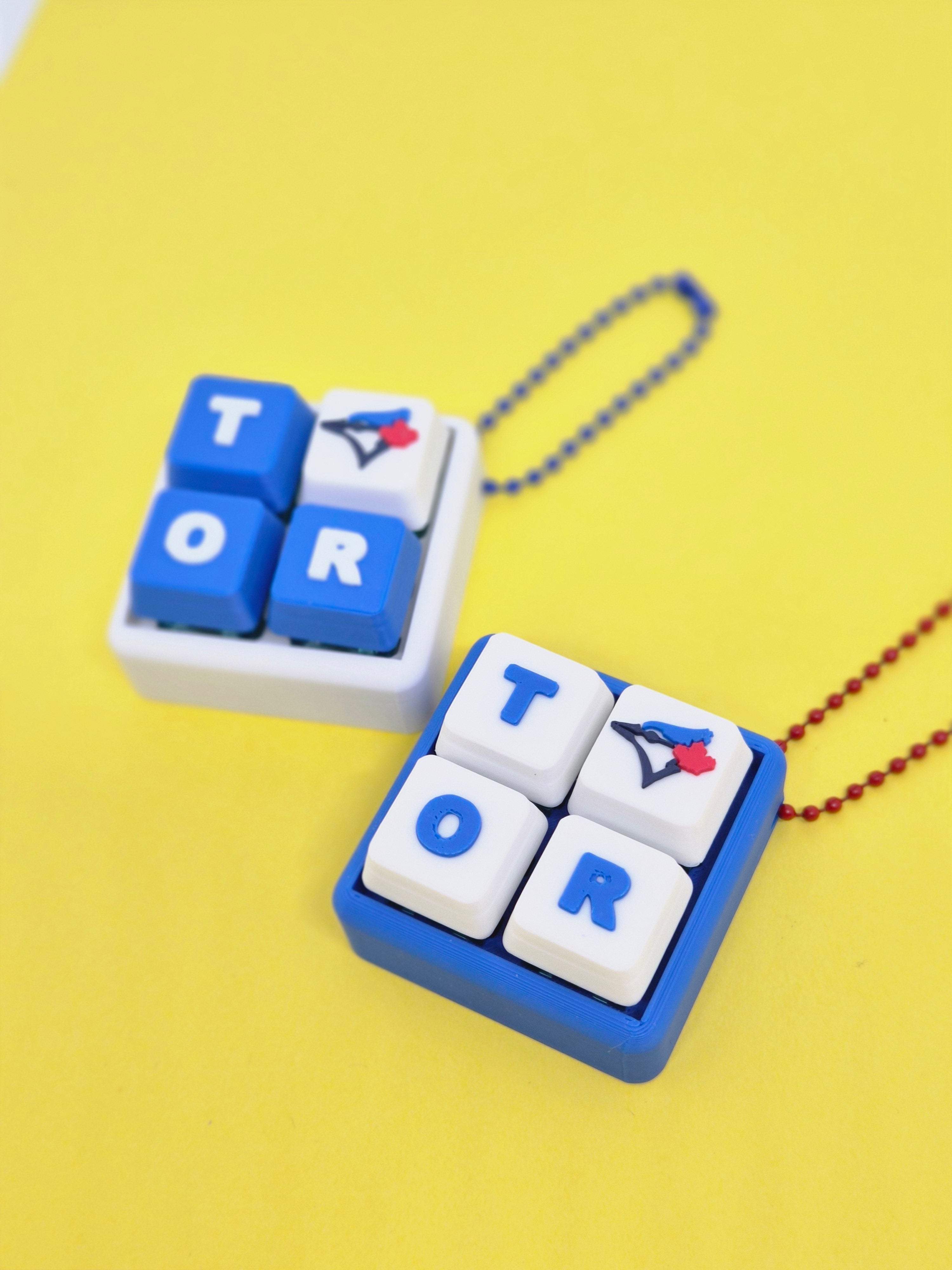 Blue Jays Keycap Clicker Keychain