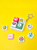 Masa Crafts Studio Mario keycap fidget clicker keychain with colorful Mario design and textured clicker surface for sensory stimulation.