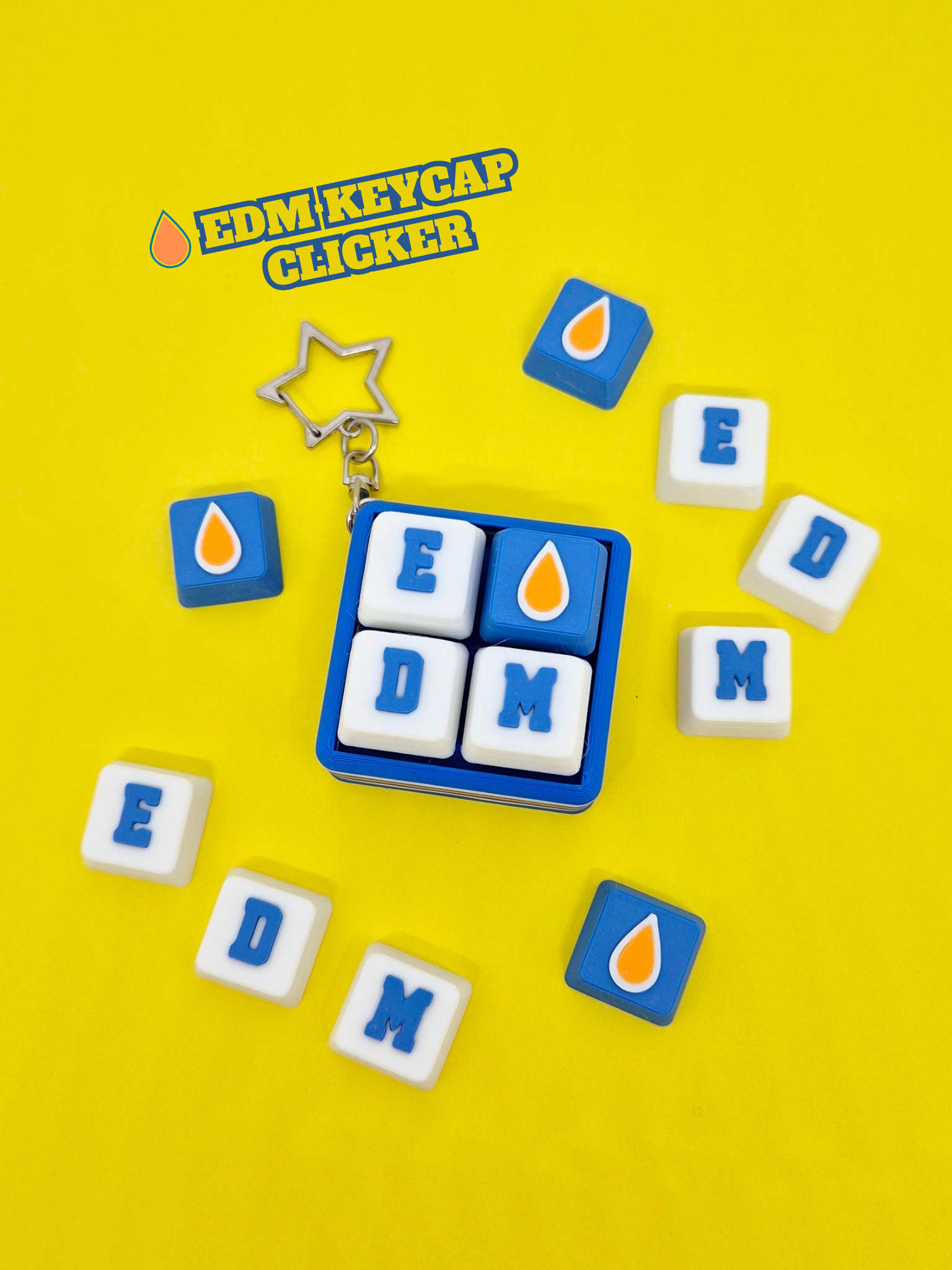 EDM Keycap Clicker Keychain - Masa Crafts Studio